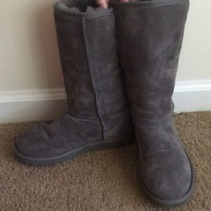 Ugg Tall Grey Boots Size 6